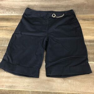 Jones Wear Studio Blue Cuffed Stretch Shorts Size 10
